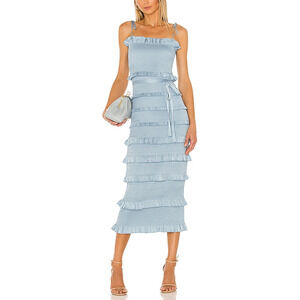 The Lily Dress in Cashmere Blue
